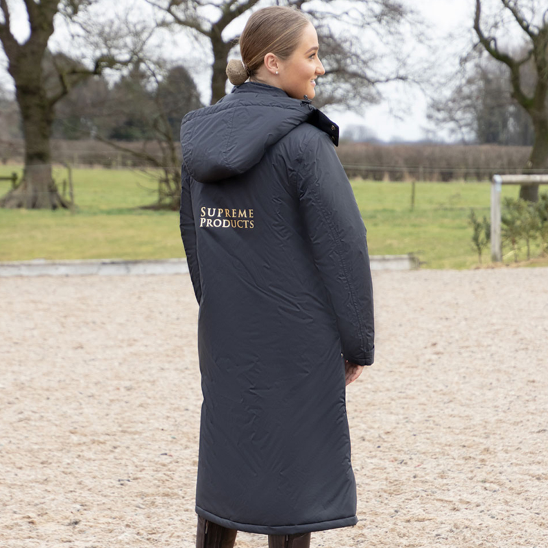 Supreme Products Active Show Rider Waterproof Coat - Black/Gold-1